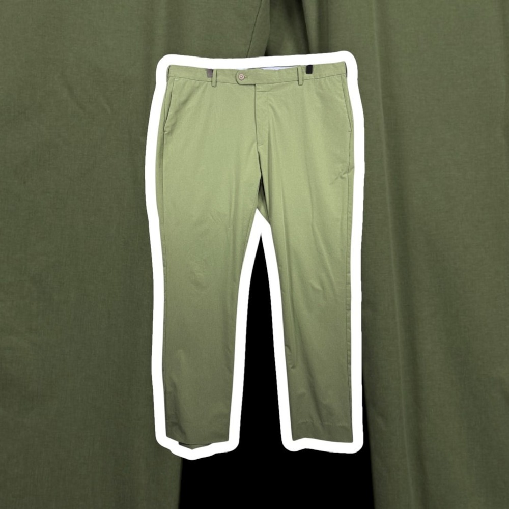 Peter Millar Crown Crafted Surge Performance Trousers Mens 40/30 Olive Pants